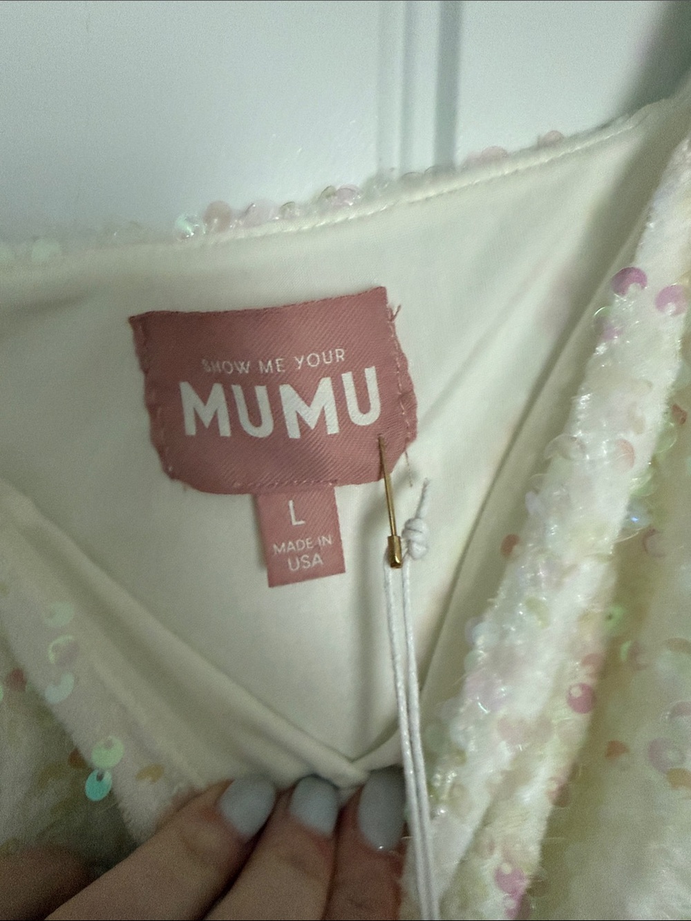 Show Me Your Mumu white Sequin Dress - Picture 2 of 5